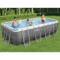 Miniatyrbild 1 av 2: Bestway Pool Power Steel med tillbehör rektangulär 488x244x122 cm