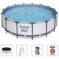 Miniatyrbild 2 av 2: Bestway Pool Steel Pro MAX med tillbehör rund 457x122 cm