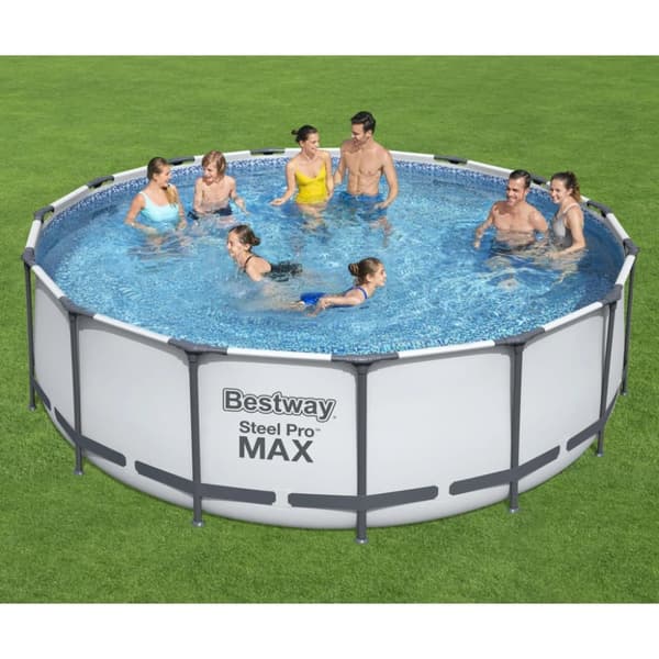 Bestway Pool Steel Pro MAX med tillbehör rund 457x122 cm