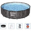 Miniatyrbild 1 av 2: Bestway Poolset Steel Pro MAX rund 427x107 cm