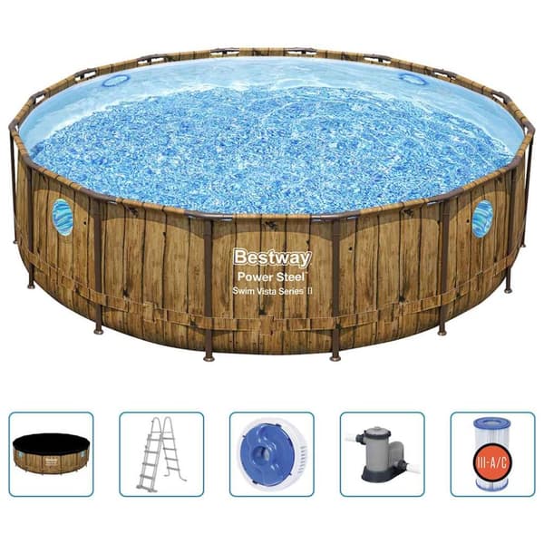 Bestway Pool med tillbehör Power steel 488x122 cm