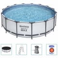 Miniatyrbild 2 av 2: Bestway Pool Steel Pro MAX rund med tillbehör 457x122 cm