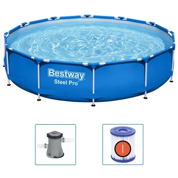 Bestway Pool med ram Steel Pro 366x76 cm