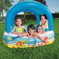 Miniatyrbild 1 av 2: Bestway Lekpool med tak 140x140x114 cm blå 52192