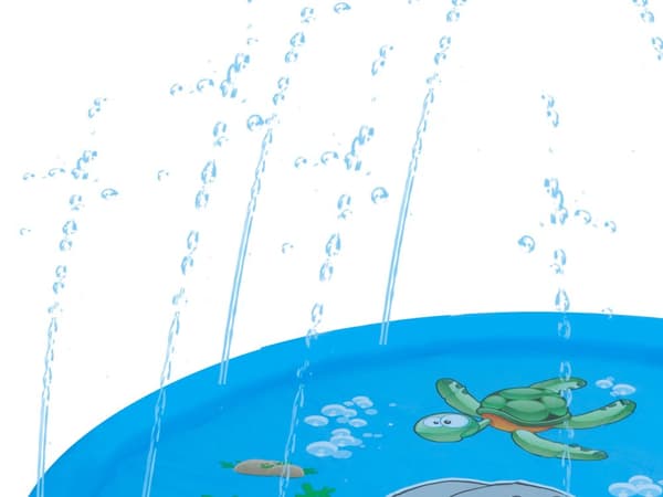 Vandmåtte, sprinkler, springvand, vandgardin, brusekar, 170 cm