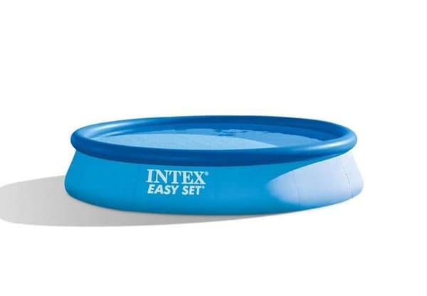 INTEX fristående poolkit över marken - Easy Set™ - 396 x 84 cm - Rund (levereras med pump och patron) - 28142NP