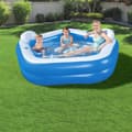 Miniatyrbild 4 av 11: Bestway Uppblåsbar Pool 2 Kamrar Family 213x206x69 cm +6 År Trädgård 54153