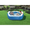 Miniatyrbild 7 av 11: Bestway Uppblåsbar Pool 2 Kamrar Family 213x206x69 cm +6 År Trädgård 54153