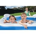 Miniatyrbild 8 av 11: Bestway Uppblåsbar Pool 2 Kamrar Family 213x206x69 cm +6 År Trädgård 54153