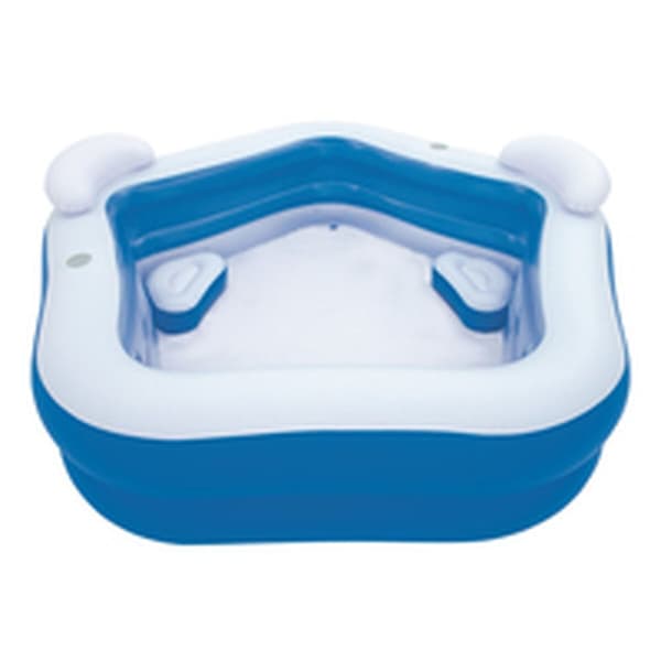 Bestway Uppblåsbar Pool 2 Kamrar Family 213x206x69 cm +6 År Trädgård 54153