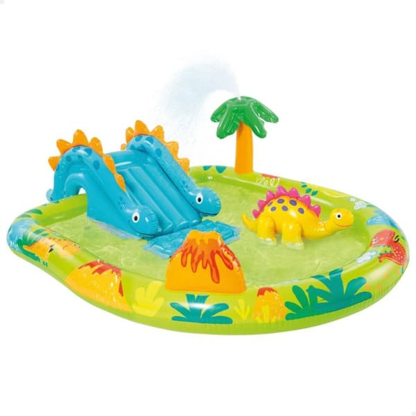 Uppblåsbar plaskpool för barn Intex Lekplats Dinosaurier 191 x 58 x 152 cm (3 antal)