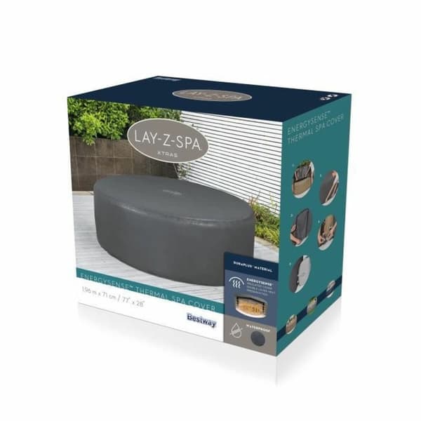 Swimmingpool Cover Bestway LAY-Z-SPA Grå
