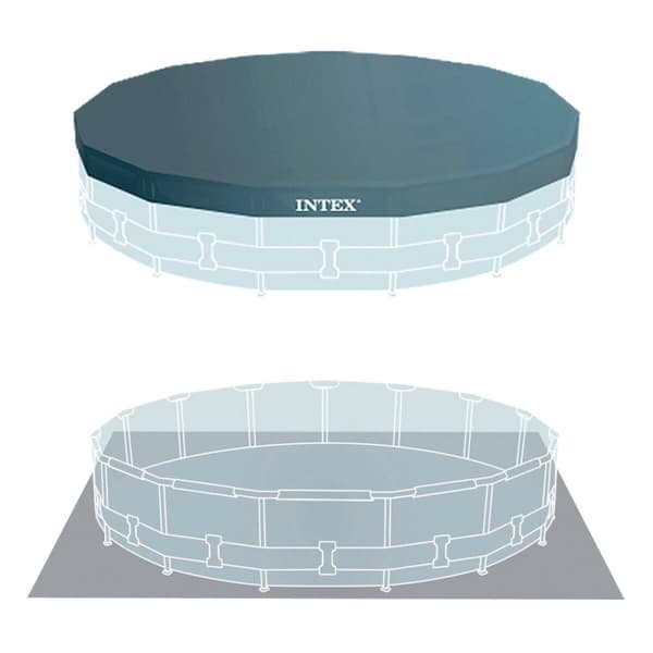 Pool Aftageligt Intex 457 x 107 x 457 cm