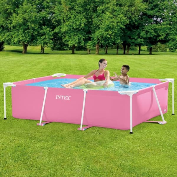 Pool Aftageligt Intex Small Frame Familiar 28266NP Pink 220 x 60 x 150 cm