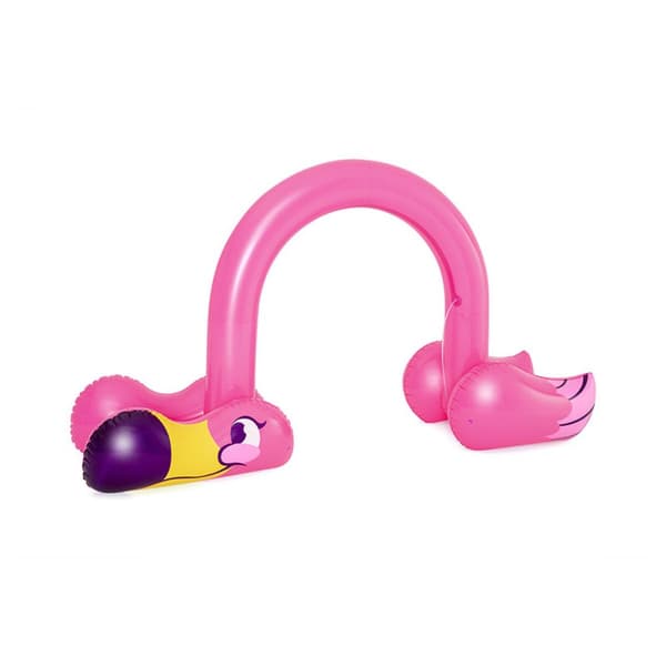 Legetøjs vandsprinkler Bestway Plastik 340 x 110 x 193 cm Lyserød flamengo