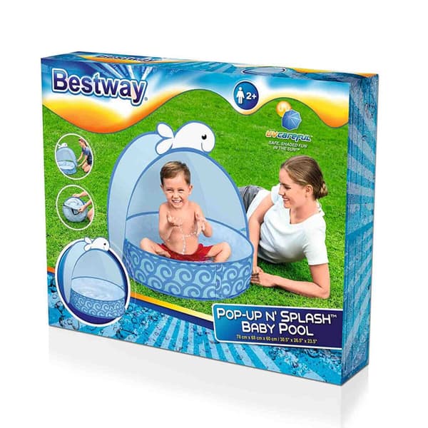 Oppustelig Pool til Børn Bestway Hval 78 x 68 x 60