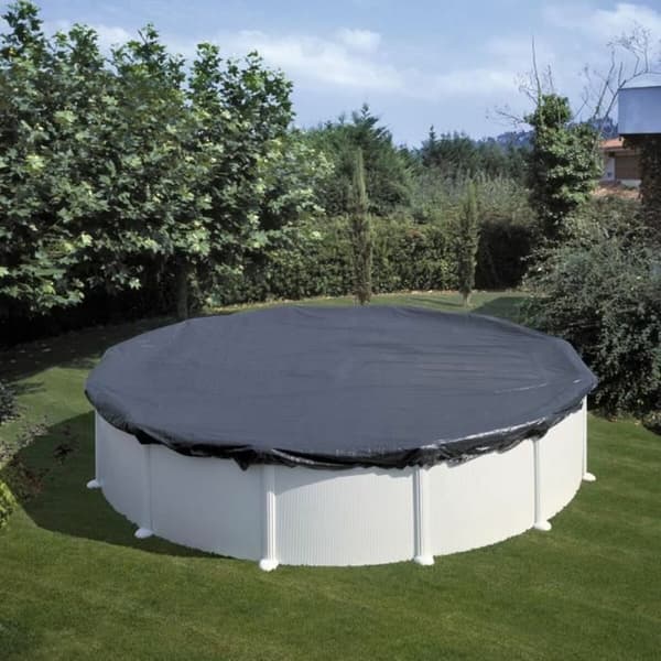 Swimmingpool Cover Gre CIPR451P Polyetylen Ø 4,6 m Sort