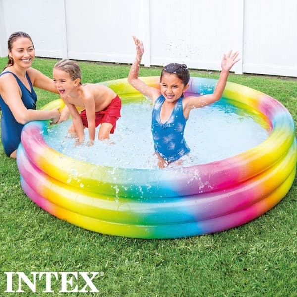 Puhallettava lasten kahluuallas Intex Monivärinen 581 L 168 x 38 x 168 cm (6 osaa)