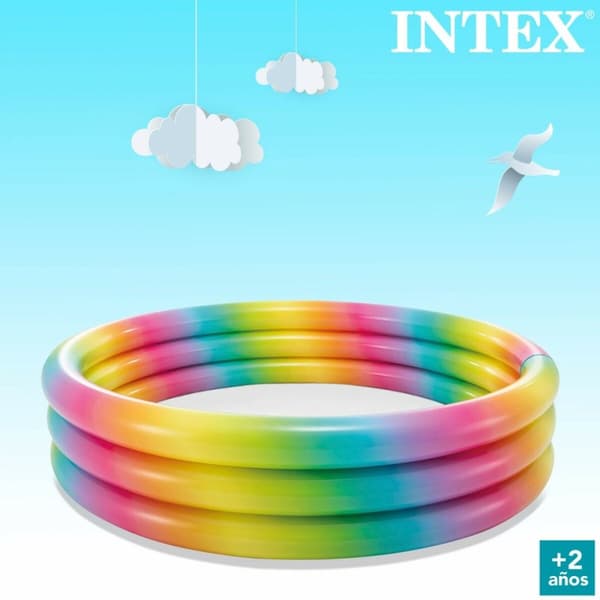 Puhallettava lasten kahluuallas Intex Monivärinen 581 L 168 x 38 x 168 cm (6 osaa)