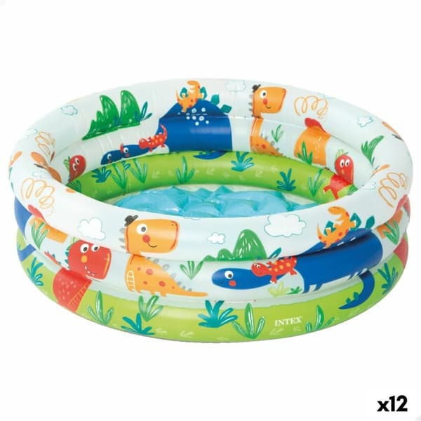 Puhallettava lasten kahluuallas Intex Dinosaurukset 28 L 33 L 61 x 22 x 61 cm (12 osaa)