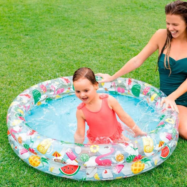 Puhallettava lasten kahluuallas Intex Trooppinen 150 l 122 x 25 cm (12 osaa)
