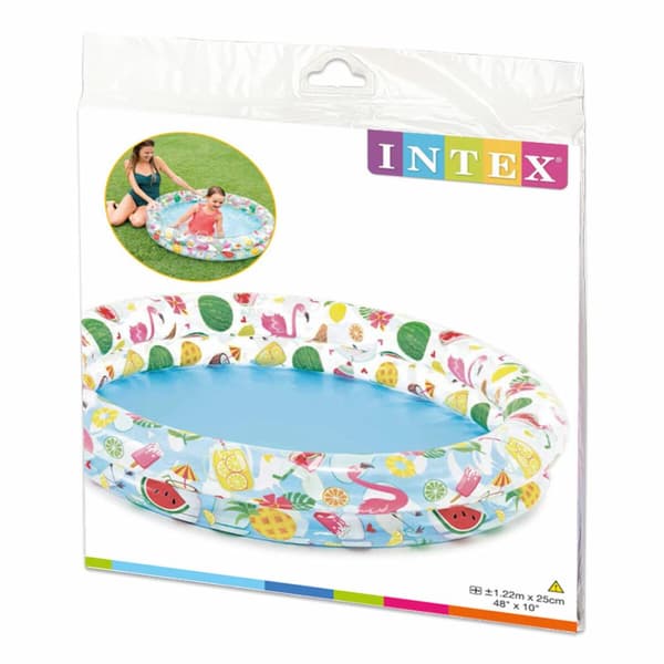 Puhallettava lasten kahluuallas Intex Trooppinen 150 l 122 x 25 cm (12 osaa)