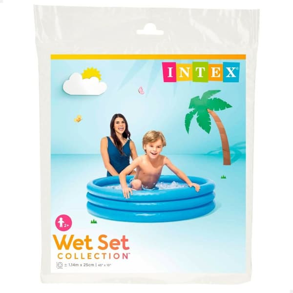 Puhallettava lasten kahluuallas Intex Sininen 156 L 114 x 25 cm (12 osaa)