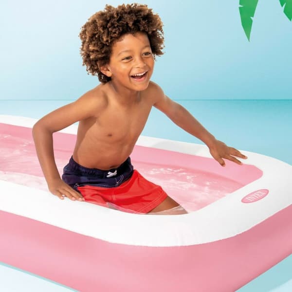 Puhallettava lasten kahluuallas Intex Saari 90 L 167 x 26 x 101 cm Valkoinen Pinkki (6 osaa)