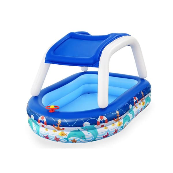 Puhallettava lasten kahluuallas Bestway Monivärinen 213 x 155 x 132 cm 175 x 262 x 51 cm Laiva