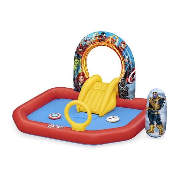 Bestway Inflatable Pool Leksakspark Avengers 211x198x125 cm +2 År Trädgård 98800