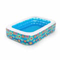 Miniatyrbild 4 av 11: Bestway Uppblåsbar Pool 3 Kammare Floral 305x183x56 cm +6 År Trädgård 54121