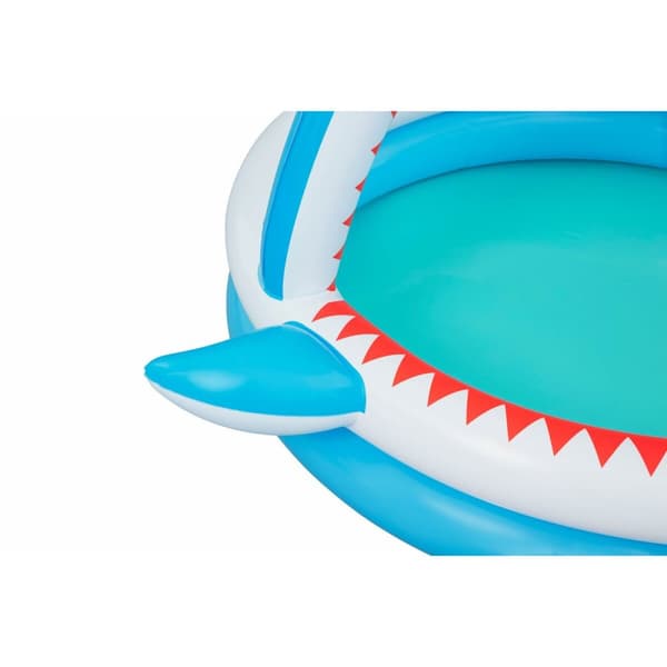 Bestway Uppblåsbar Barnpool 2 Ringar Haj Sprinkler 163x127x92 cm +2 År Trädgård 53157