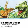 Miniatyrbild 11 av 11: Bestway Hård Barnpool PVC Dinosaurier 183x38 cm +2 År Trädgård 55022