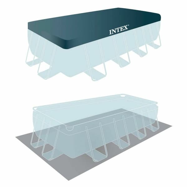 Basseng Avtagbart Intex Prism Frame 10.874 l Grå 488 x 244 x 107 cm