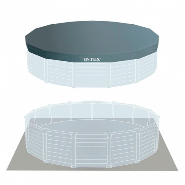 Pool Aftageligt Intex 478 x 124 x 478 cm