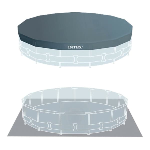 Pool Aftageligt Intex 26726GN 457 x 122 x 457 cm
