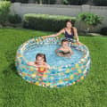 Miniatyrbild 3 av 11: Bestway Uppblåsbar Pool 3 Ringar Transparent Tropisk 170x53 cm +6 År Trädgård 51048