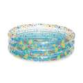 Miniatyrbild 1 av 11: Bestway Uppblåsbar Pool 3 Ringar Transparent Tropisk 170x53 cm +6 År Trädgård 51048