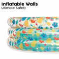 Miniatyrbild 10 av 11: Bestway Uppblåsbar Pool 3 Ringar Transparent Tropisk 170x53 cm +6 År Trädgård 51048