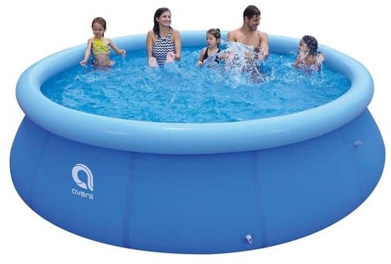 Avenli 244cm Pyöreä Puhalluspallosarja Pumppu- ja Suodatusjärjestelmällä - Ihanteellinen Puutarhanharrastajille