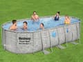 Pikkukuva 2 / 9: Bestway Power Steel Swim Vista Series II Perheuima-allas turvaikkunoilla, 549x274x122cm