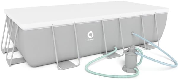Avenli Familiepool 400x200x99cm med sandfilterpumpe - Sikker & Holdbar for familier