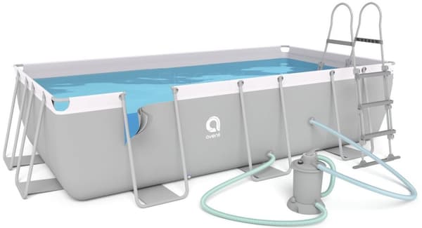 Avenli 400x200x99cm Rektangulær Ramme Pool med Pumpe, Ideel til Familier & Sociale Samvær