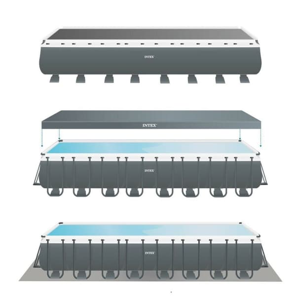 Pool Aftageligt Intex 26378 975 x 132 x 488 cm