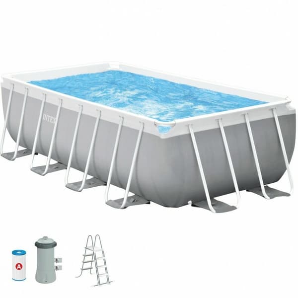 Pool Aftageligt Intex 8.418 l Rektangulær 400 x 200 x 122 cm