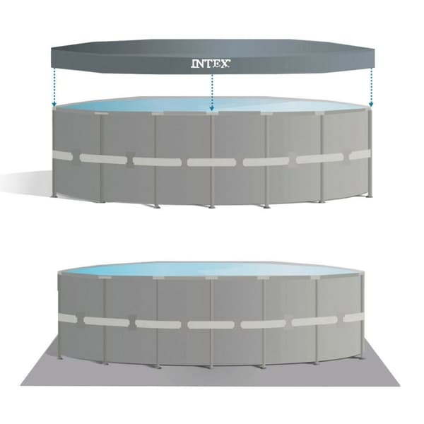 Pool Aftageligt Intex 732 x 132 x 732 cm