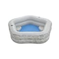 Miniatyrbillede 7 af 11: Oppustelig Pool Bestway Grå 213 x 206 x 53 cm