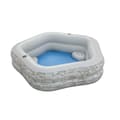 Miniatyrbillede 8 af 11: Oppustelig Pool Bestway Grå 213 x 206 x 53 cm