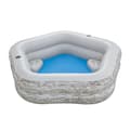 Miniatyrbillede 1 af 11: Oppustelig Pool Bestway Grå 213 x 206 x 53 cm
