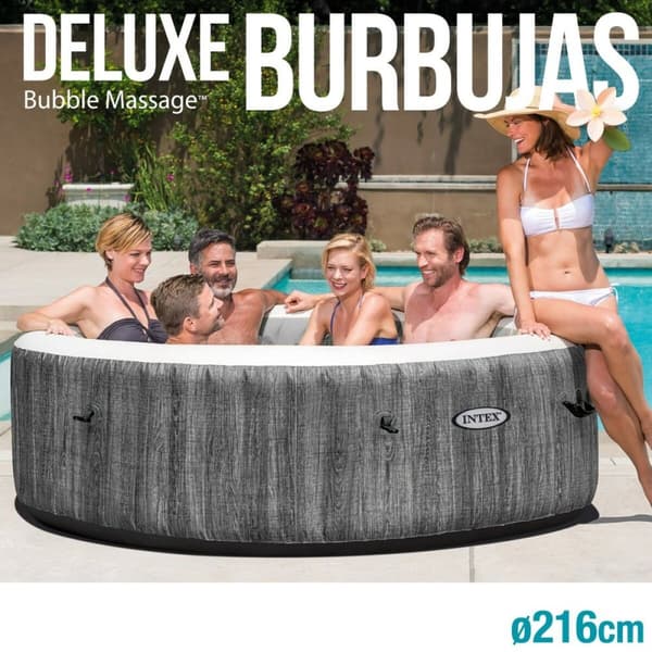Oppblåsbart spa Intex Purespa Greywood Deluxe 28442EX 6 plasser 220-240 V 1741 l/h 1089 L